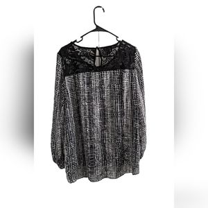 Alyx Formal Black Lace Blouse, OX